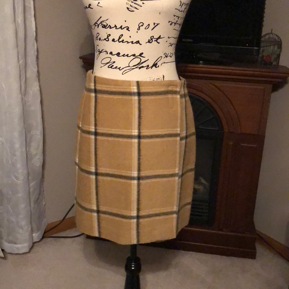Wool wrap skirt